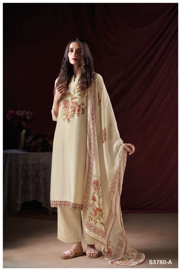 Ganga Silk Satin Suit