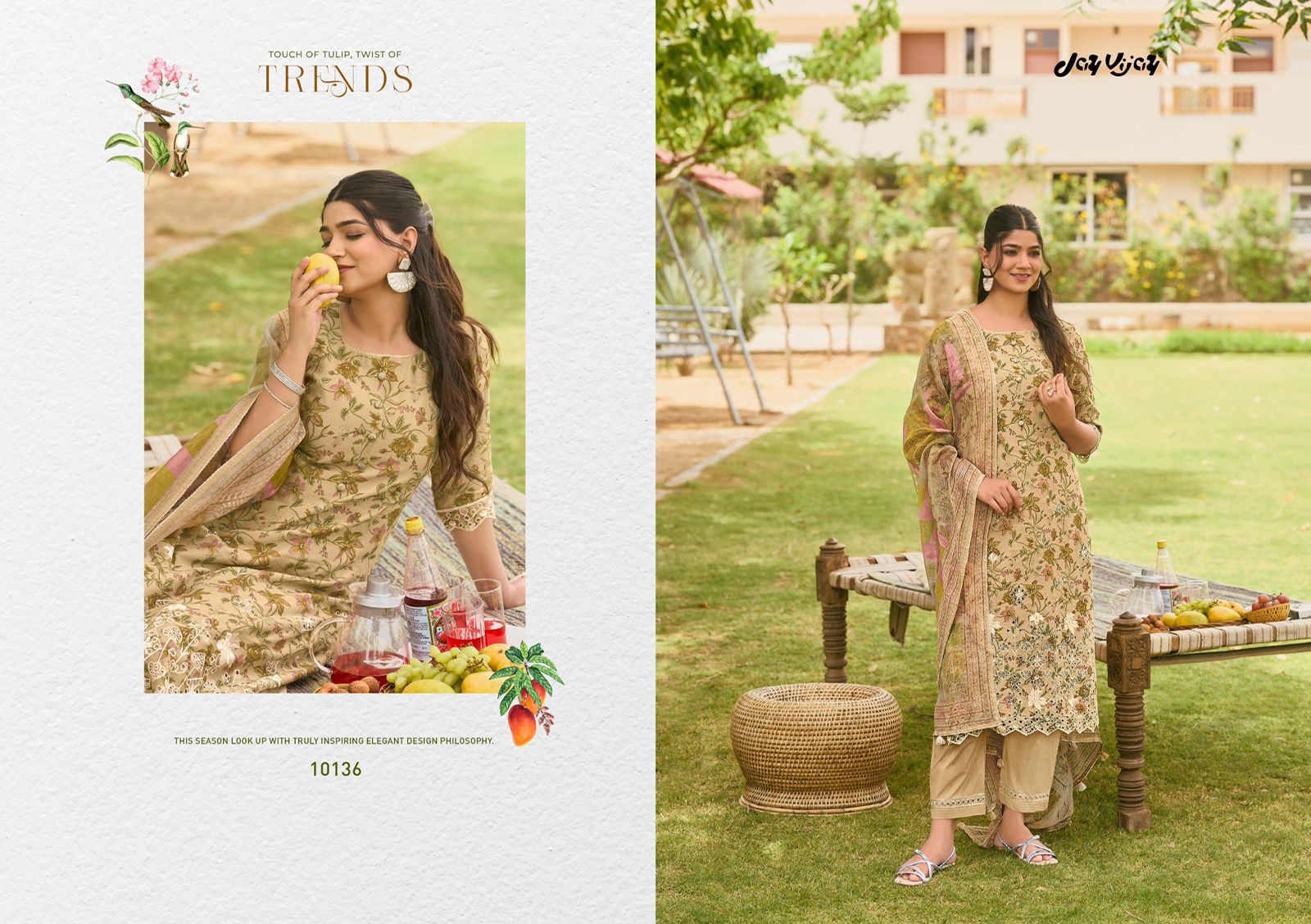 Jay Vijay Bunai Bagh Premium Handcrafted Suit Set