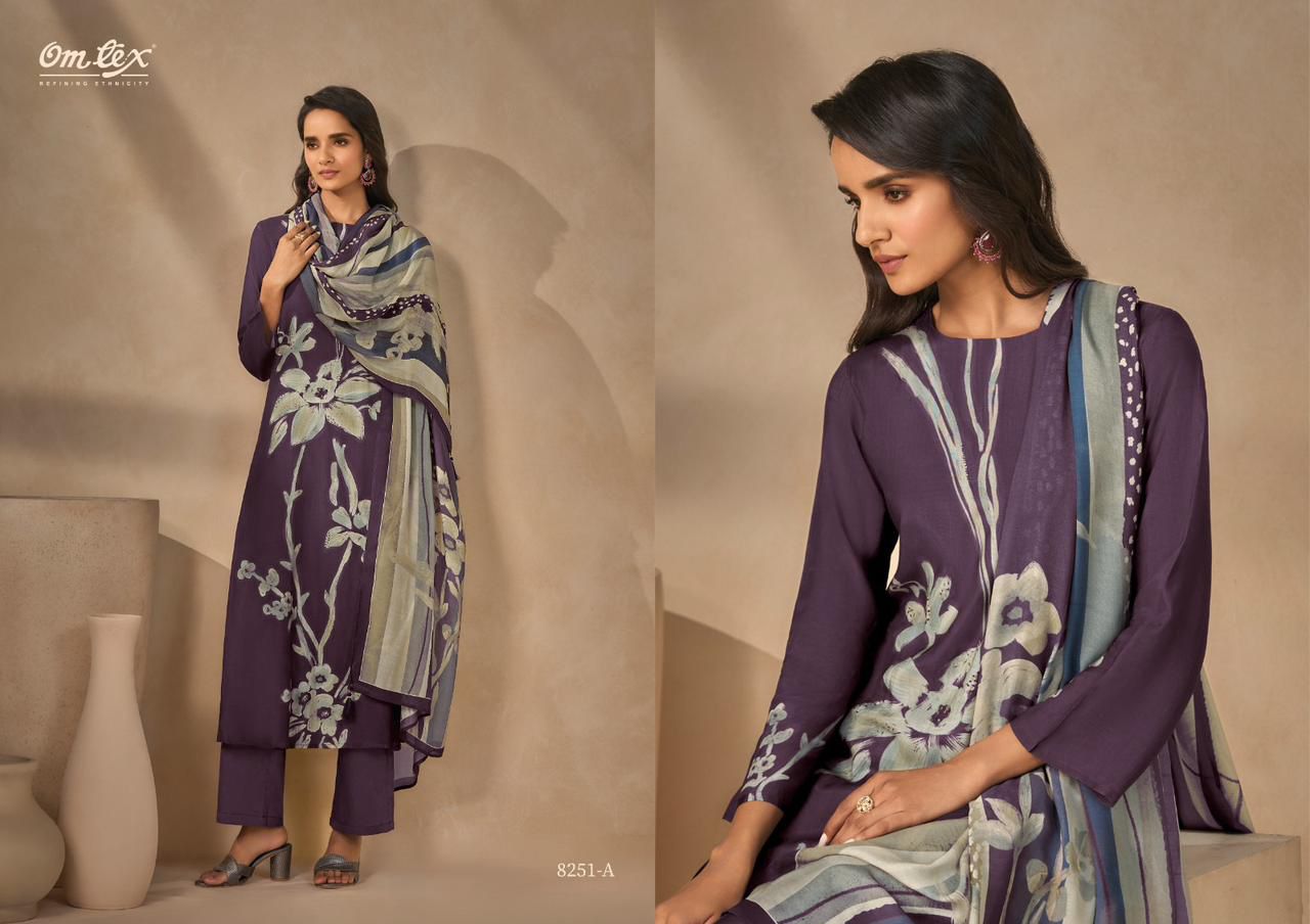 Omtex Ruhaya Elegant Suit Set – Pakiza Silk Digital Print
