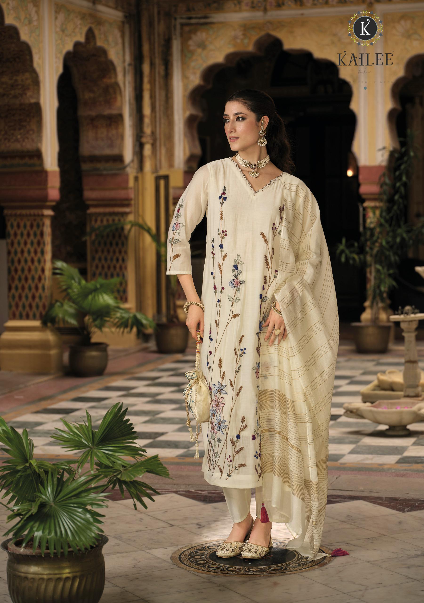 KAILEE FASHION – MEHER Mul Chanderi Festival Collection