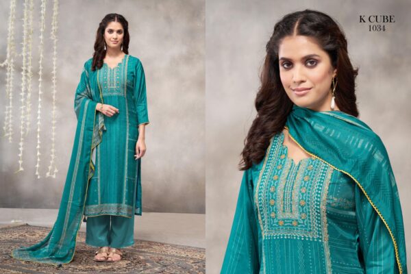 K Cube Muslin Suit Set