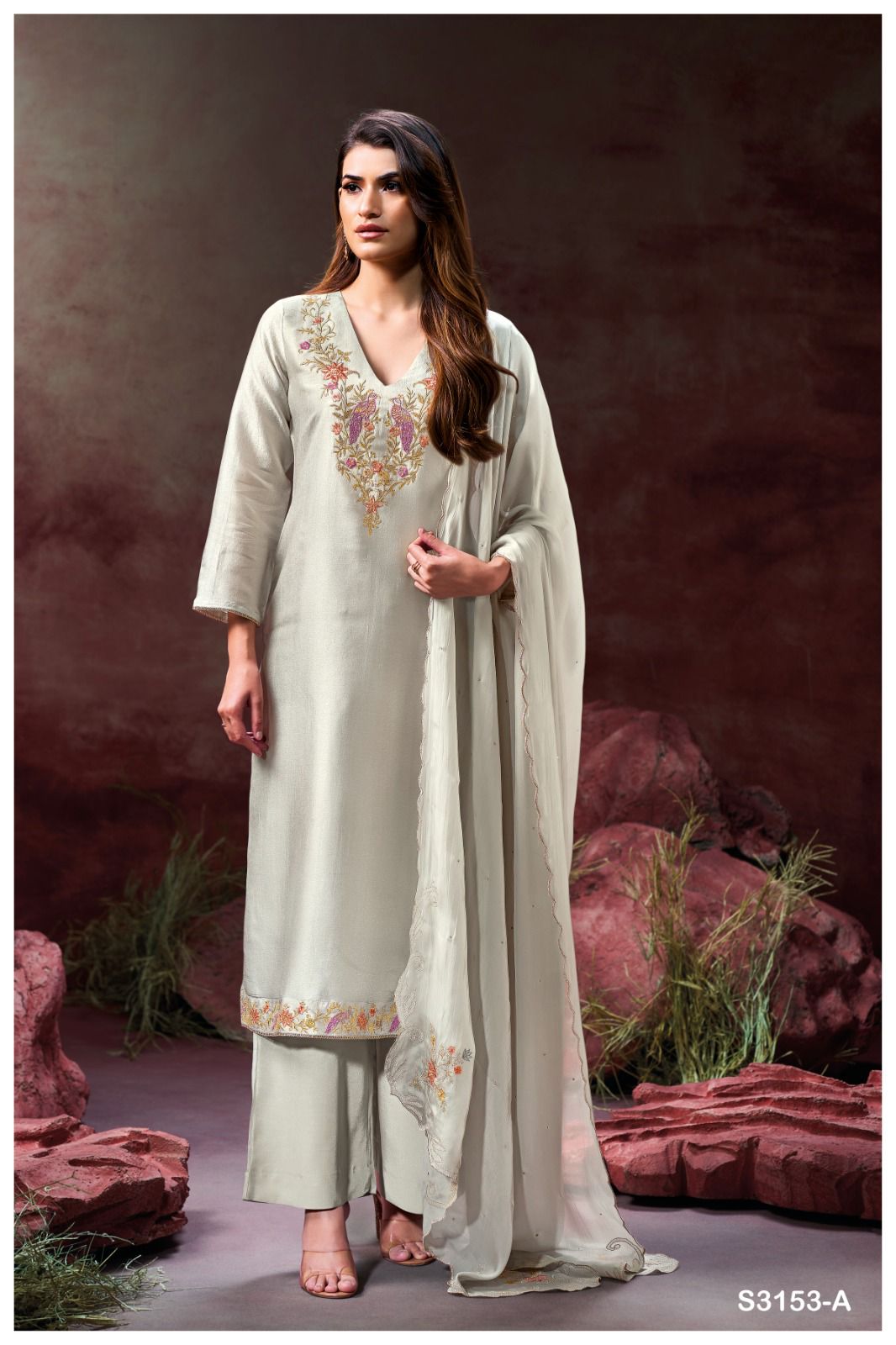 Ganga Amvi 3153 – Premium Designer Silk Suit Set