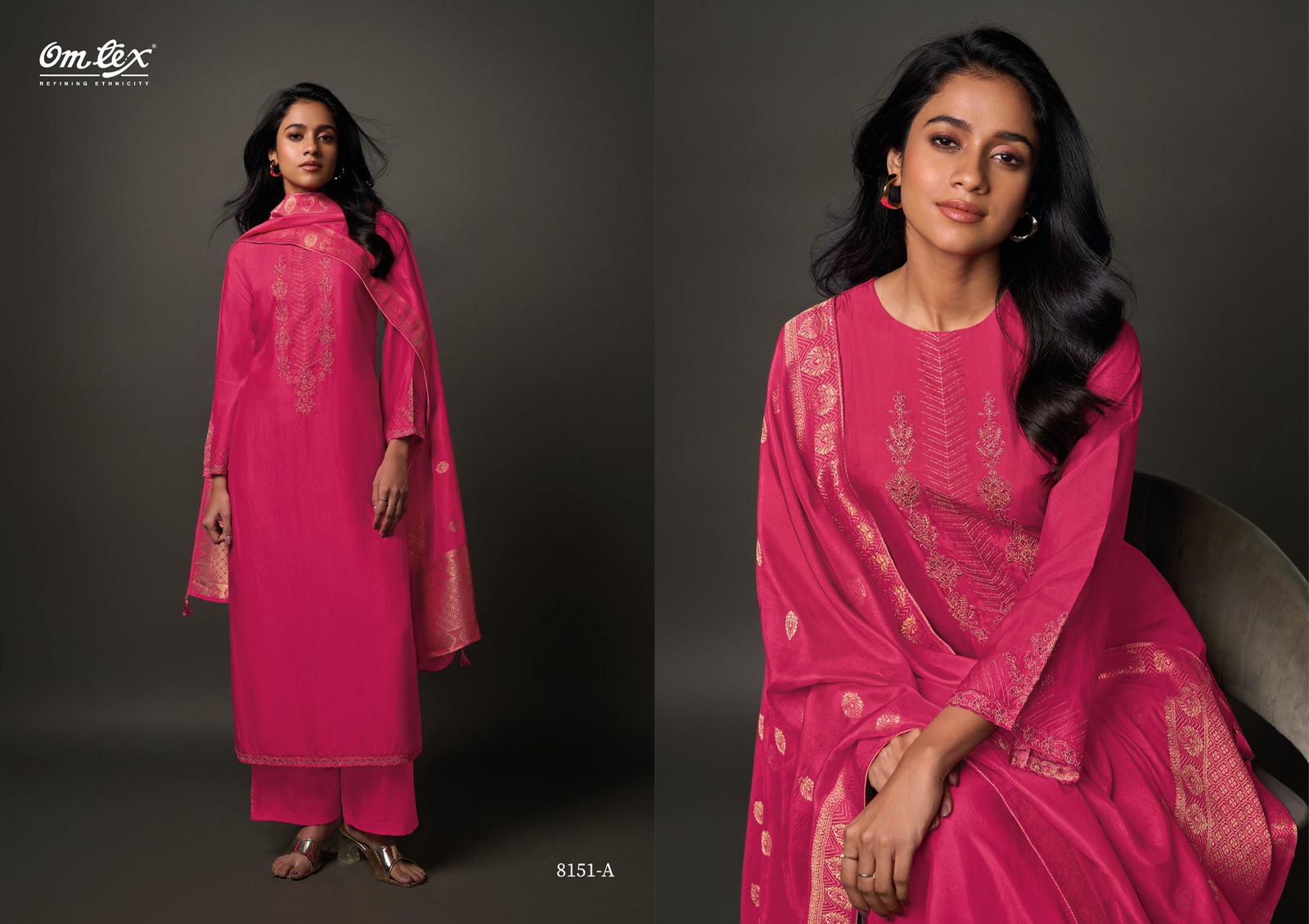 Omtex Vaishori | Olivia Silk with Embroidery Work