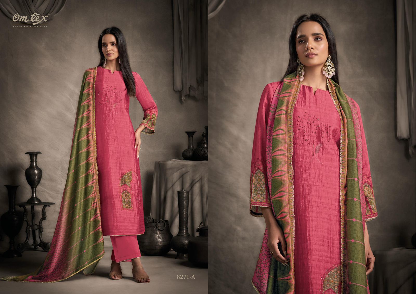 Omtex Mithila – Rubina Silk Digital Print Suit