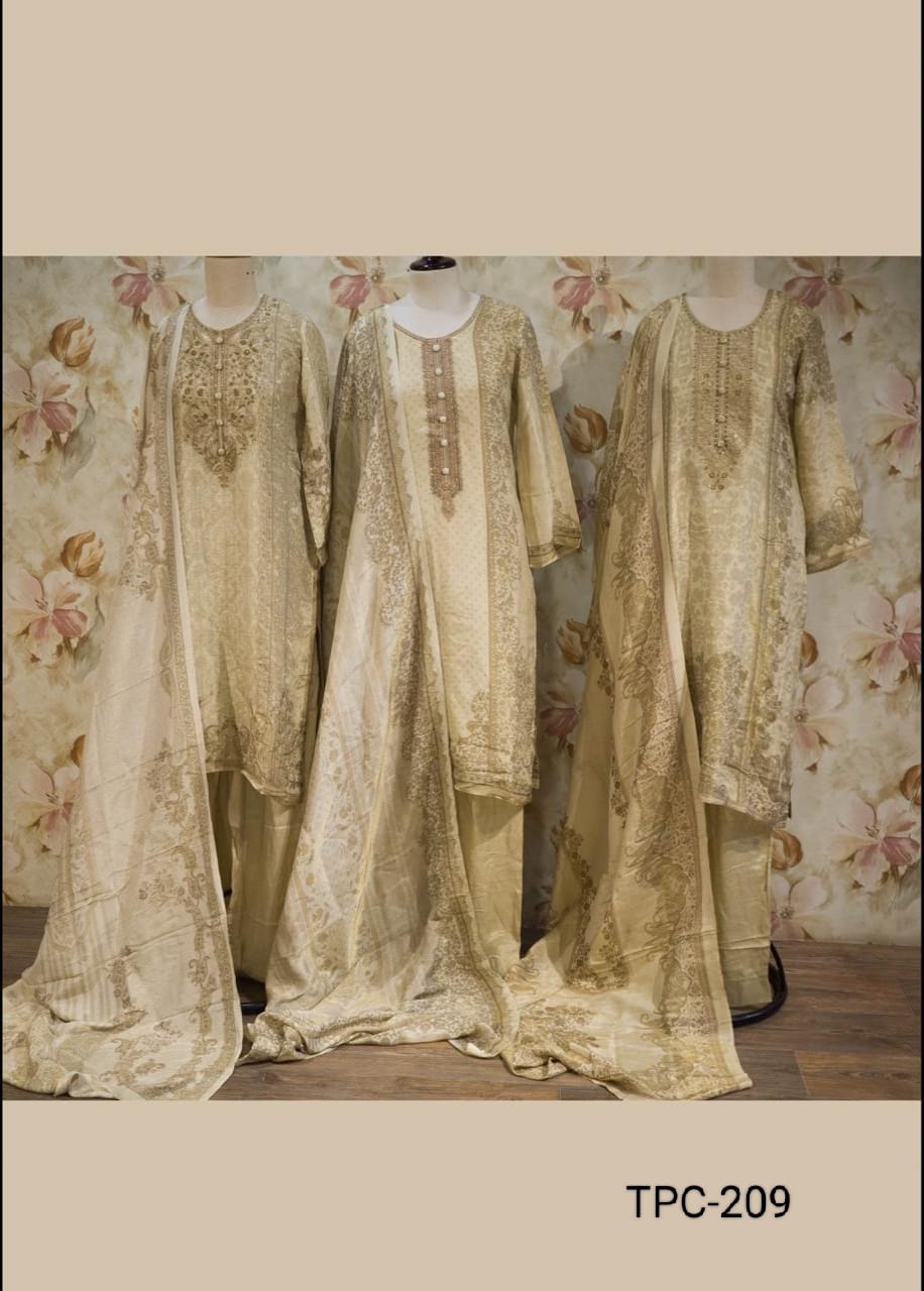 TPC-209 – Viscose Soft Shimmer Suit Set with Digital Print
