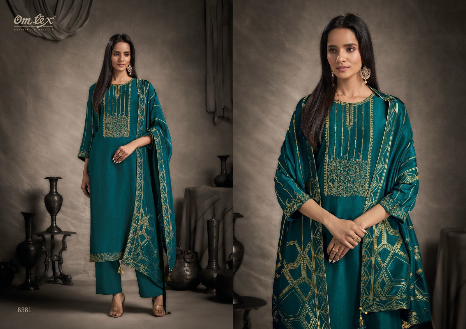 Omtex Yashira 8381 – Elegant Designer Suit
