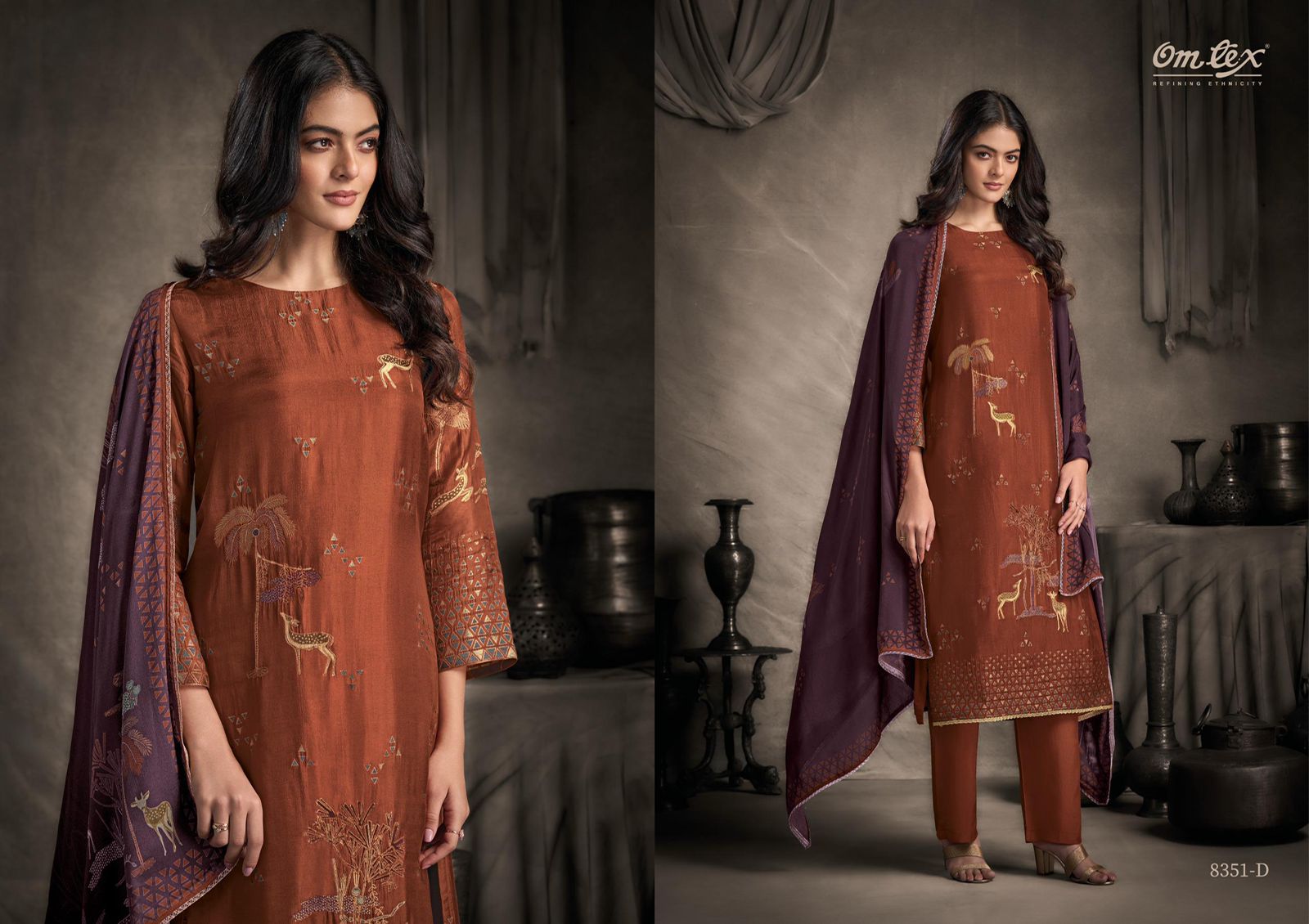 Omtex Pavika Premium Designer Suit Set