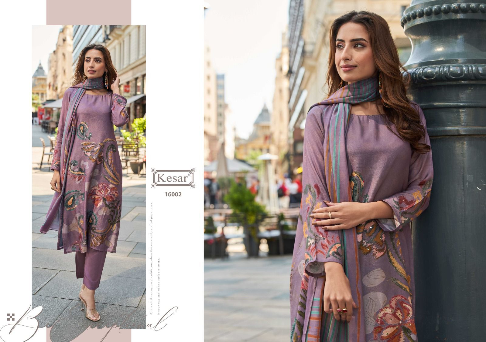Kesar Aroma – Pure Viscose Muslin Digital Print Suit