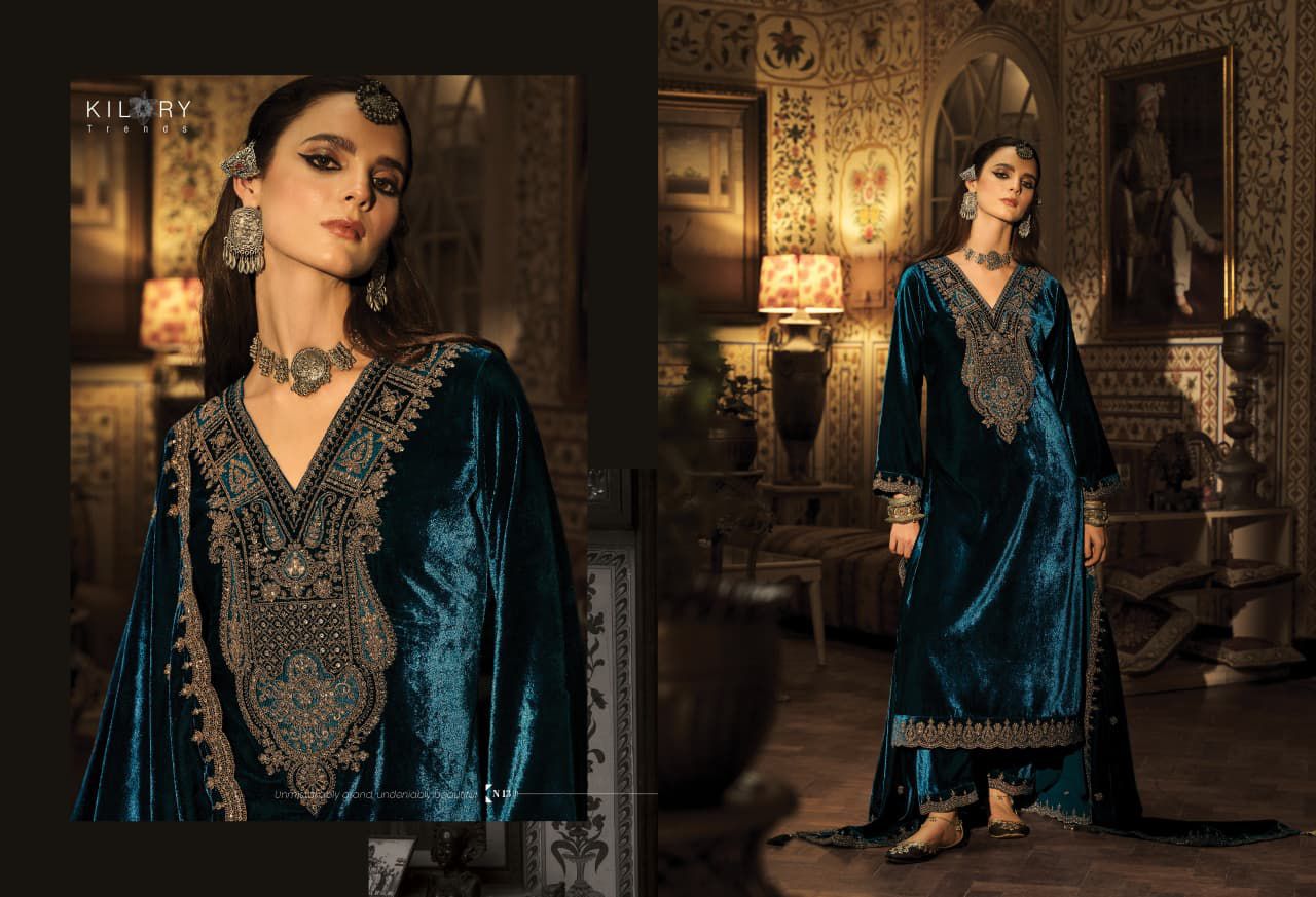 KILORY TRENDS – NOOR-E-DARIYA | Luxurious Velvet Suit Set
