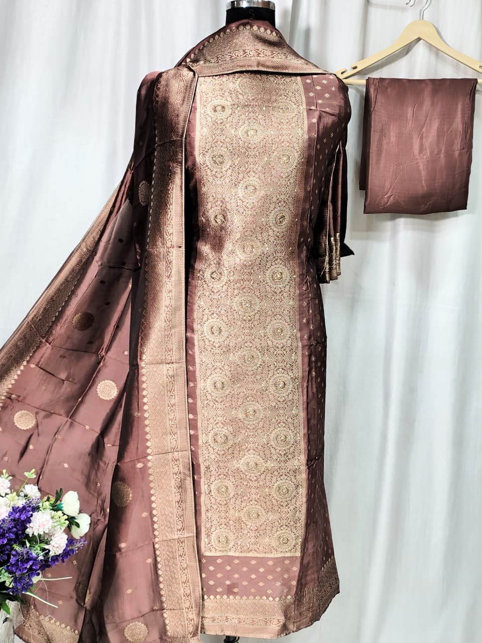 Pure Banarasi Dola Silk Shirt