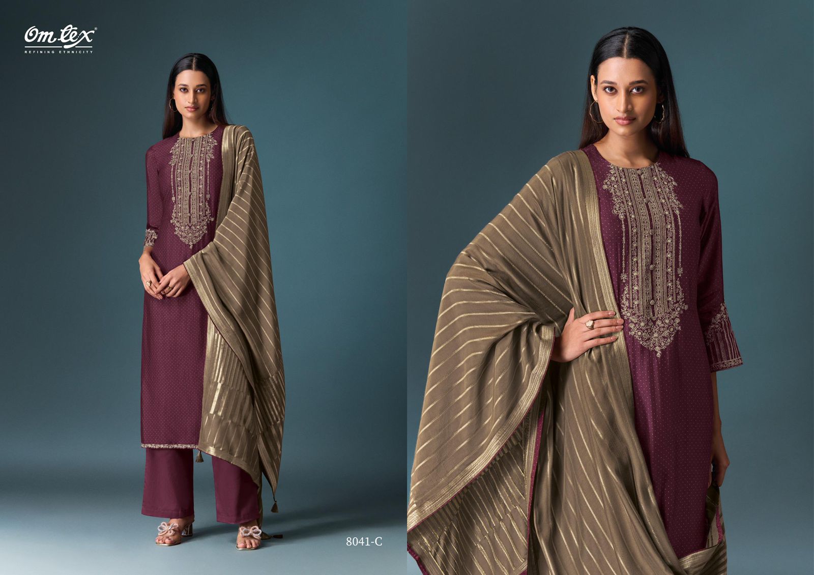 Omtex Yugvika - Olivia Silk Digital Print