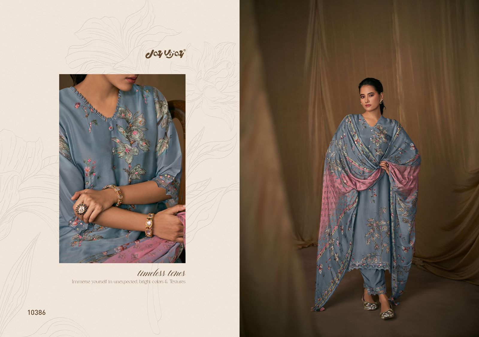 Jay Vijay Lehr - Pure Bemberg H.O. Silk Organza Digital Print
