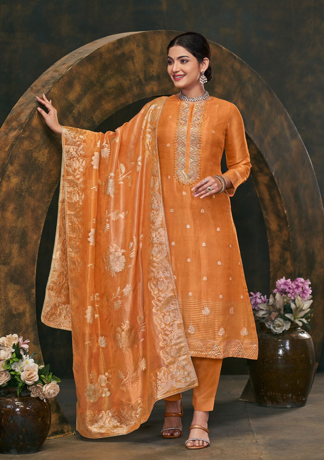 Sahiba Bagan | Shimmer Jacquard with Embroidery