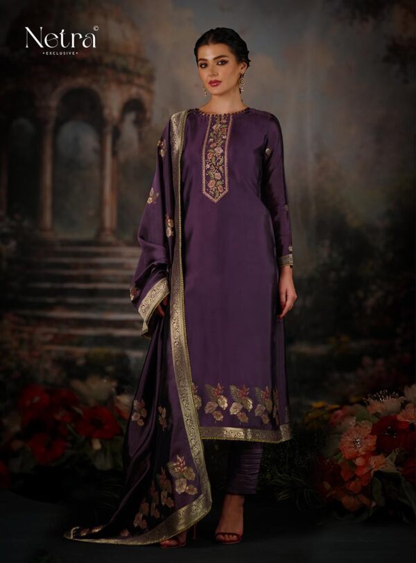 Netra Suits Silk Jacquard