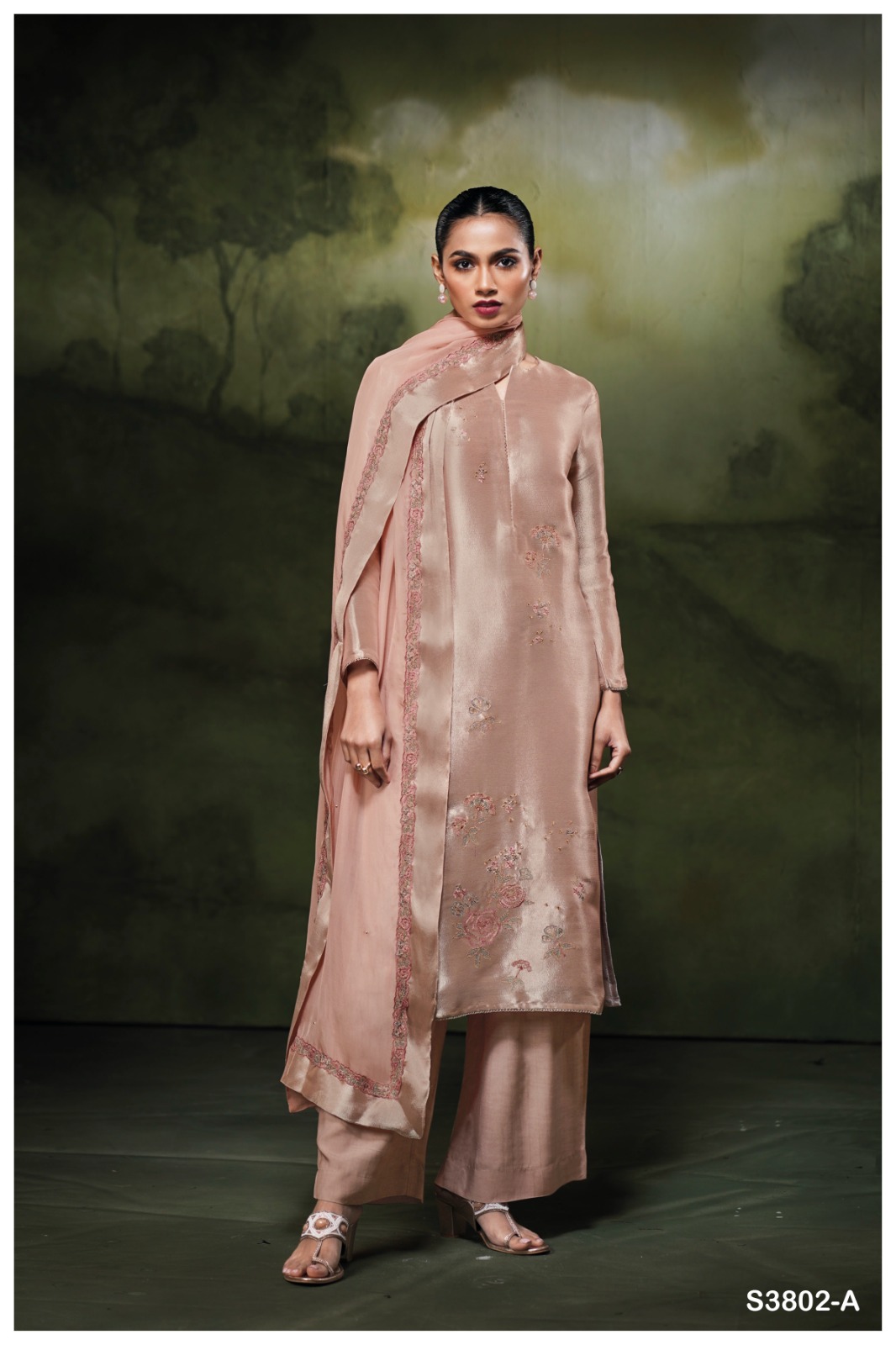 Ganga Treta 3802 – Premium Designer Suit Set