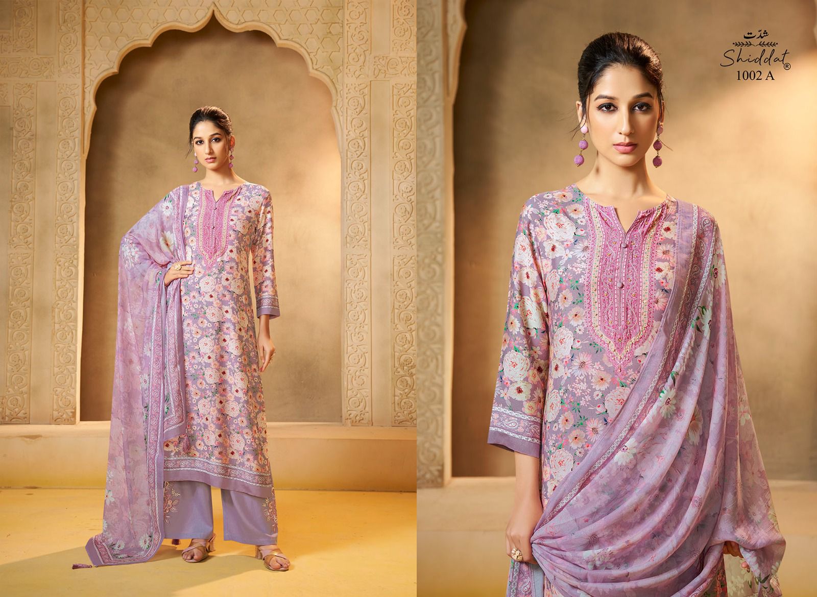 Shiddat Irina – D.No. 1002 | Digital Printed Muslin