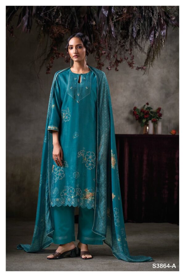 Ganga Silk Suit For Ladies