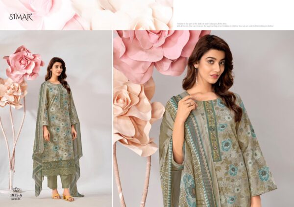Glossy Embroidered Suit Set