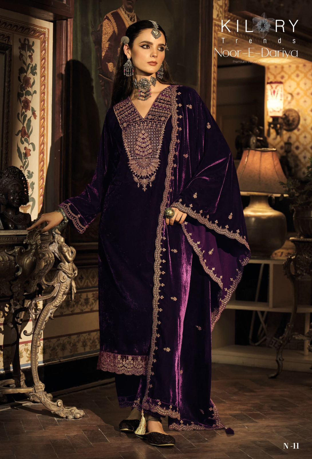 KILORY TRENDS "NOOR-E-DARIYA" – Embroidered Suit Set