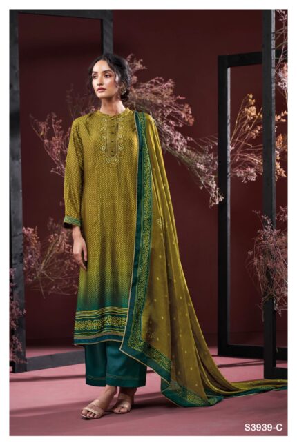 Ganga Hand Embroidered Suit