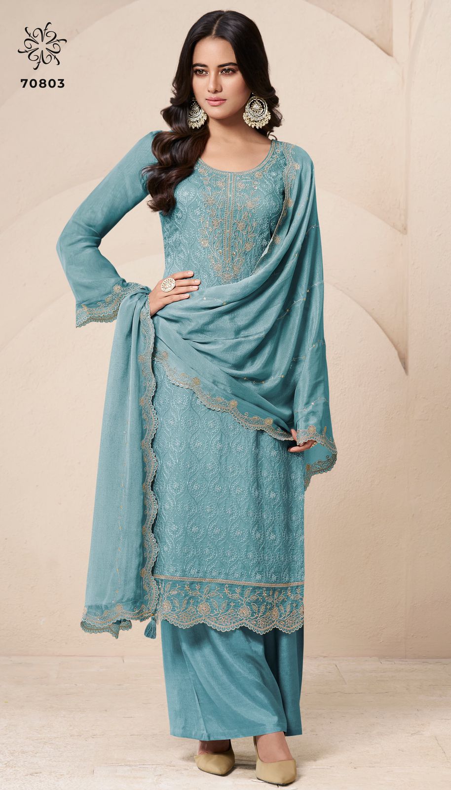 Vinay Kuleesh Saroj 2 Designer Suit Set