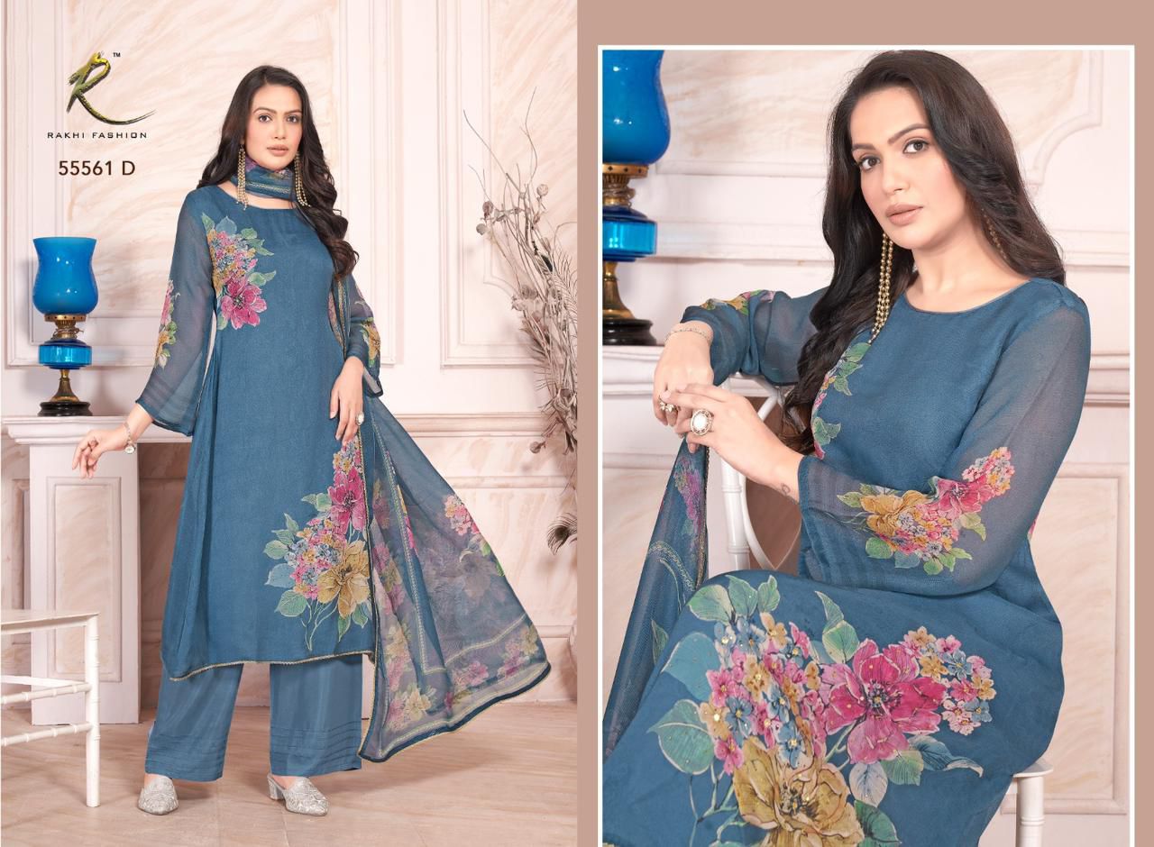Rakhi – ZINNIA | Viscose Burberry Self-Jacquard Suit Set