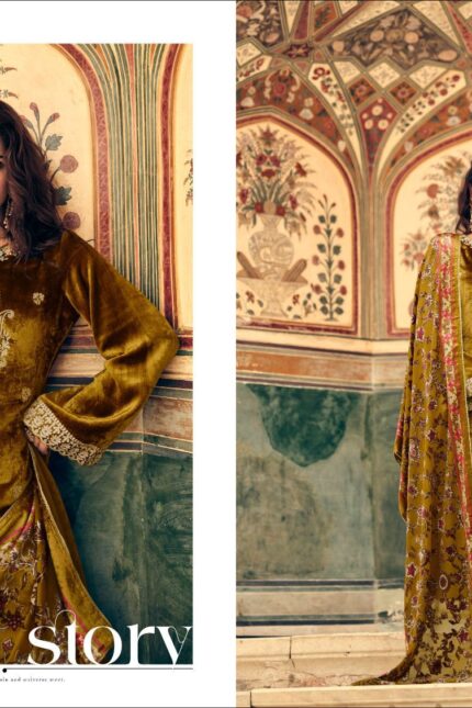 Kesar Karachi Embroidered Suit