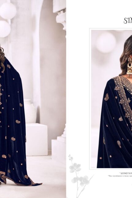 Glossy Simar Velvet Suits