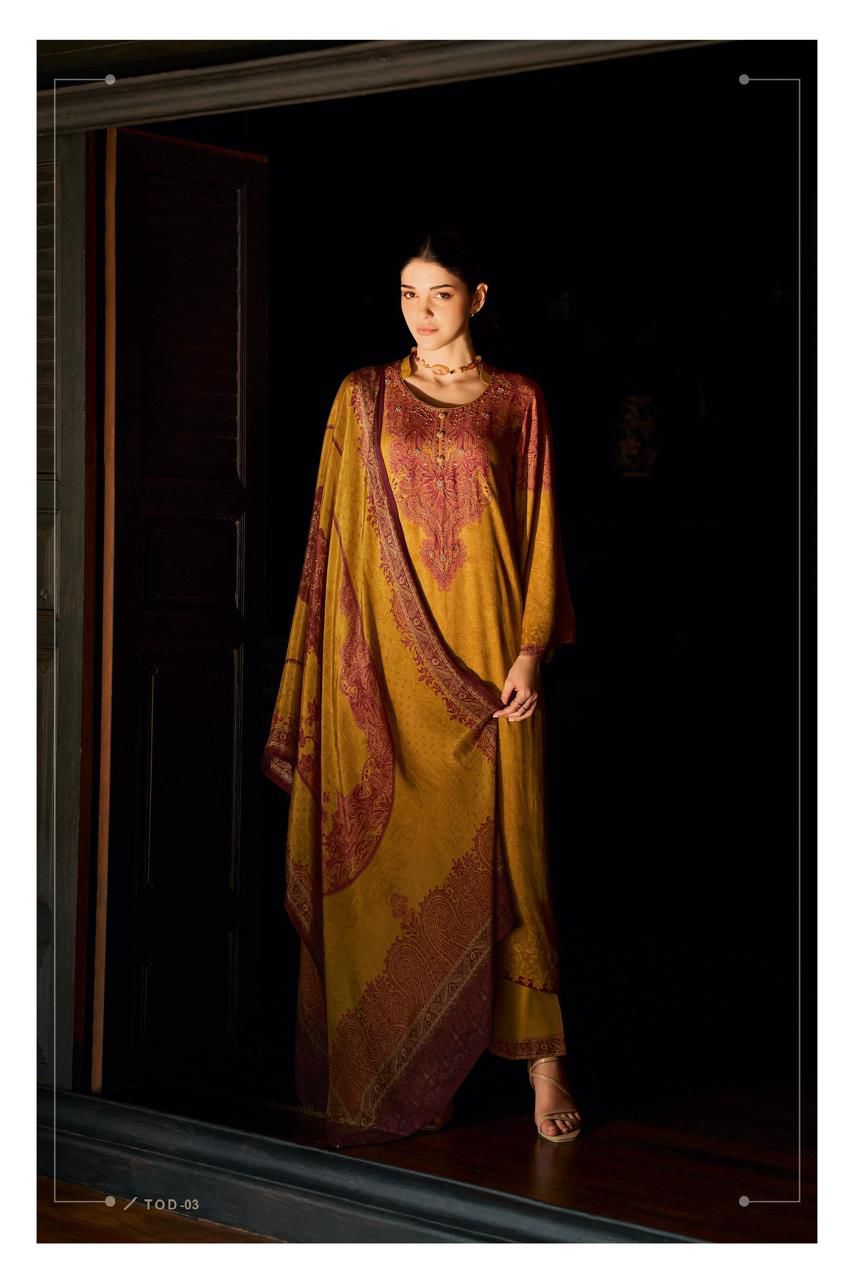 Varsha Thread of Dawn – Rasia-Inspired Viscose Pashmina Suit