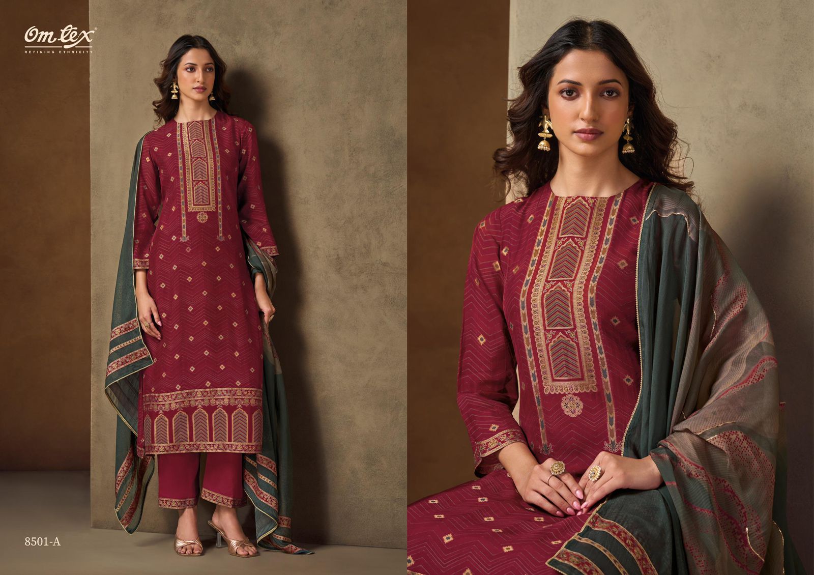 Omtex Roopika – Creo Silk Jacquard Suit