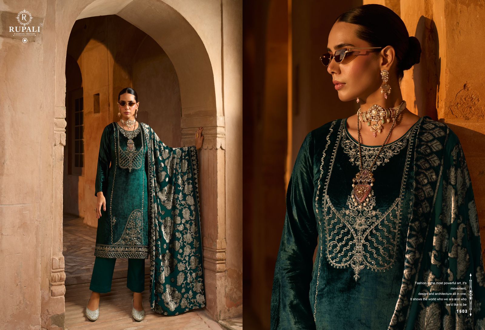 RUPALI FASHION - TILAK  | Winter Velvet Viscose