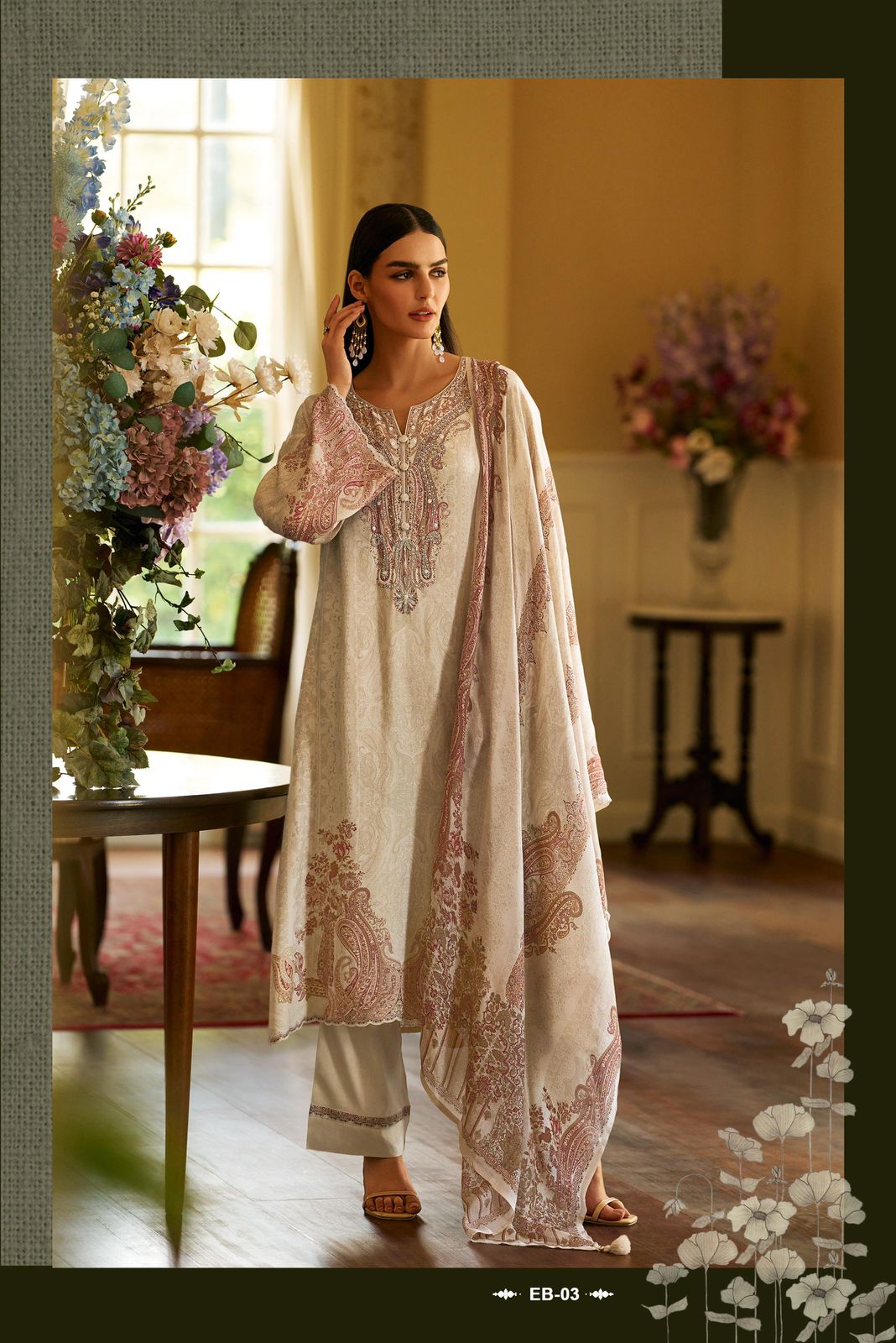 Varsha Eternal Buds Winter Suit Set