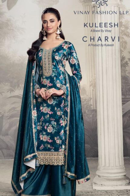Vinay Velvet Suit Set