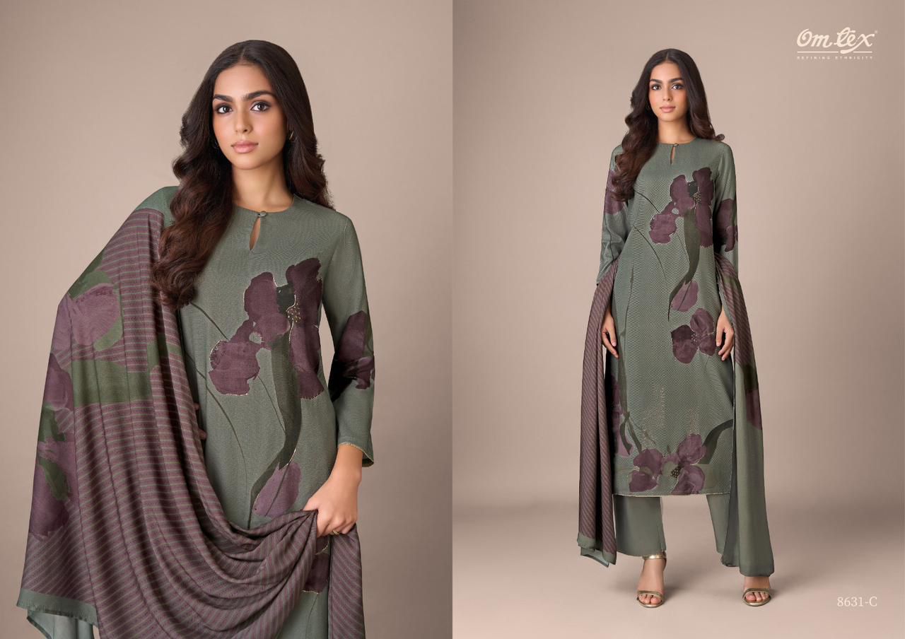 Omtex Nancy | Pure Pashmina Digital Print Suit
