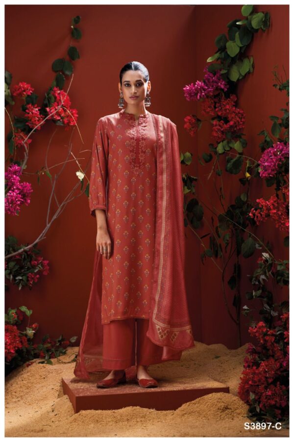 Ganga Pure Pashmina Suit