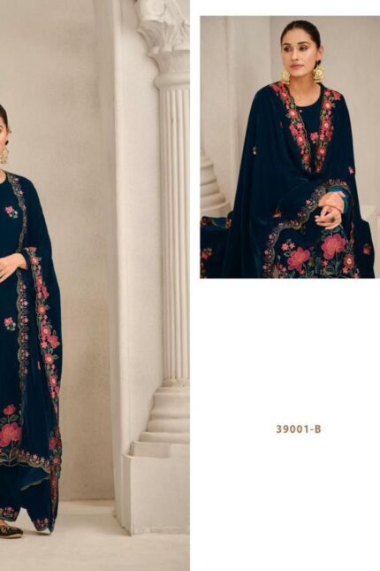 Kesar Karachi Velvet Set