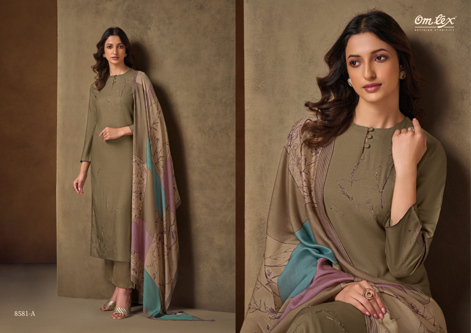 Omtex Ranno – Pure Pashmina Digital Printed