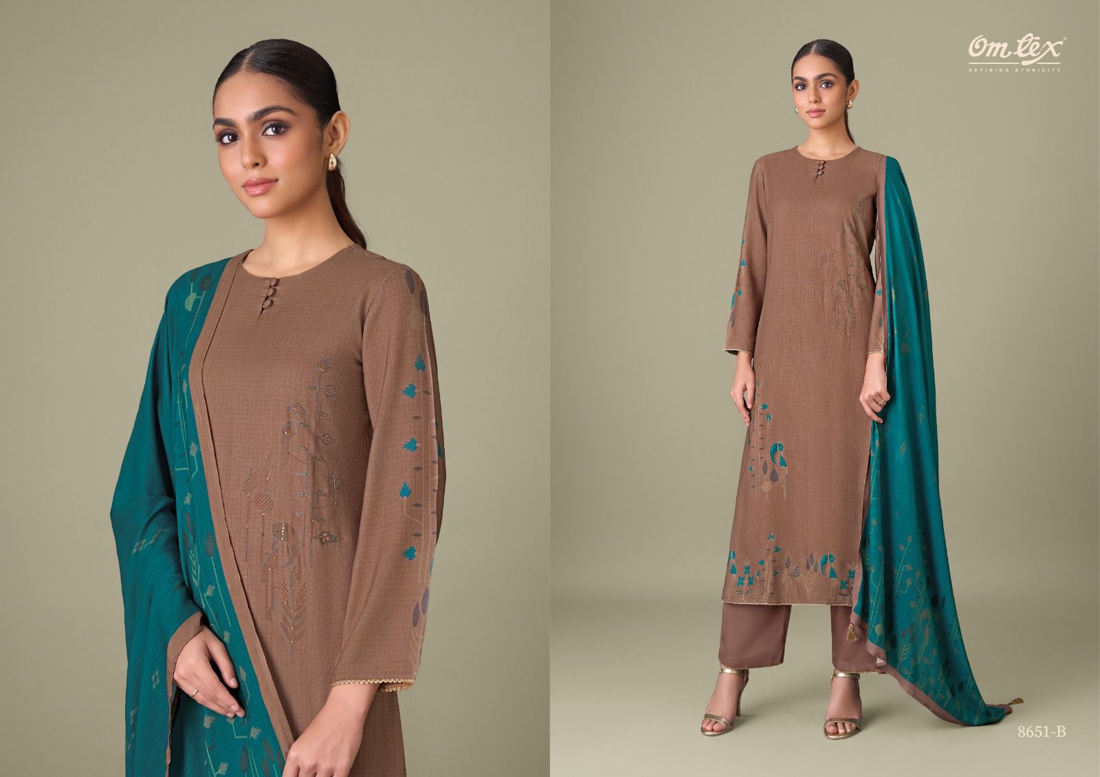Omtex Maria – Pure Pashmina Digital Printed