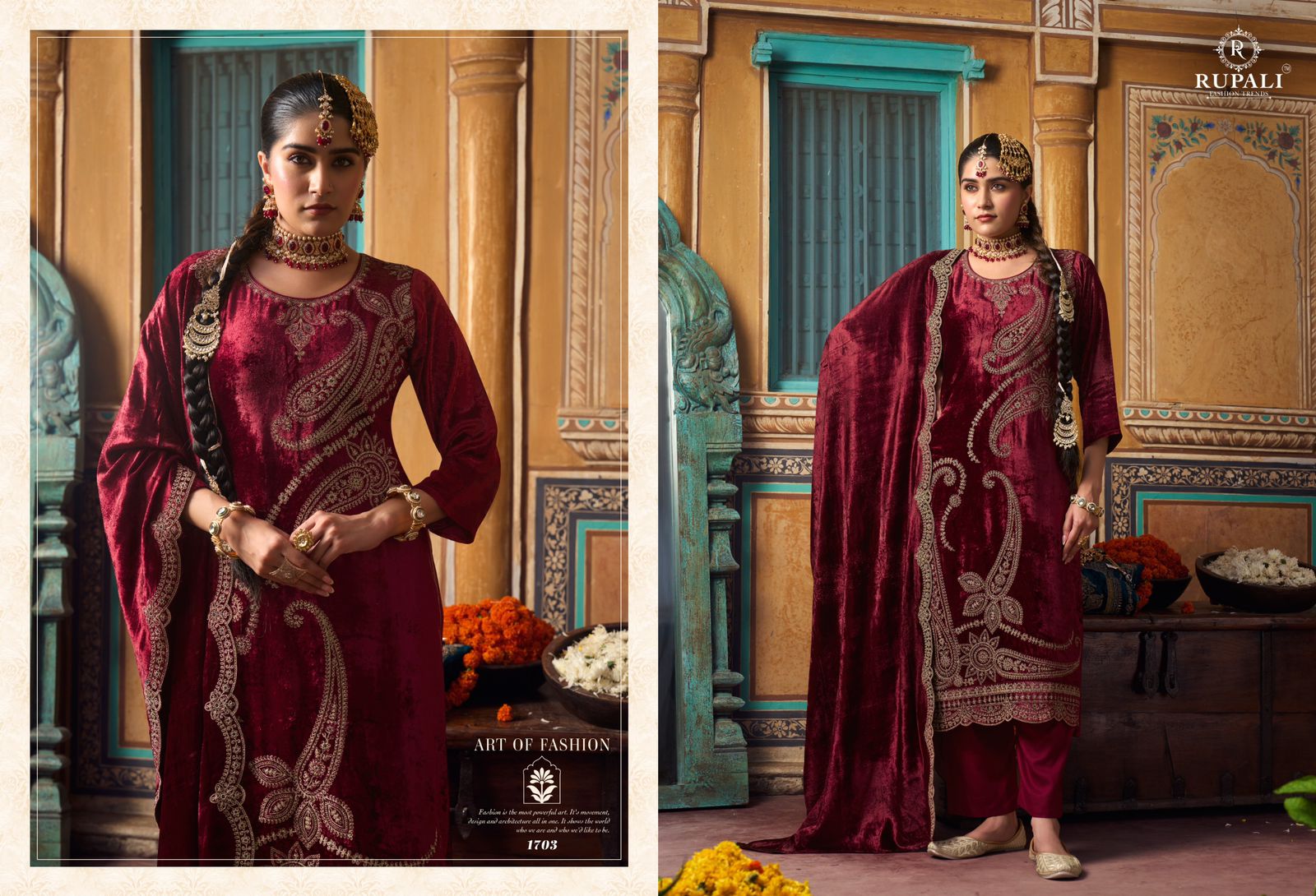 Rupali Fashion Trendz  AGASTYA – Winter Velvet Collection