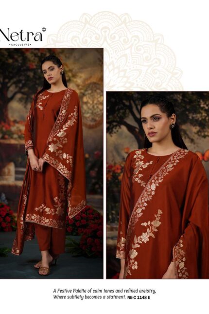 Netra Latest Ladies Silk Suits