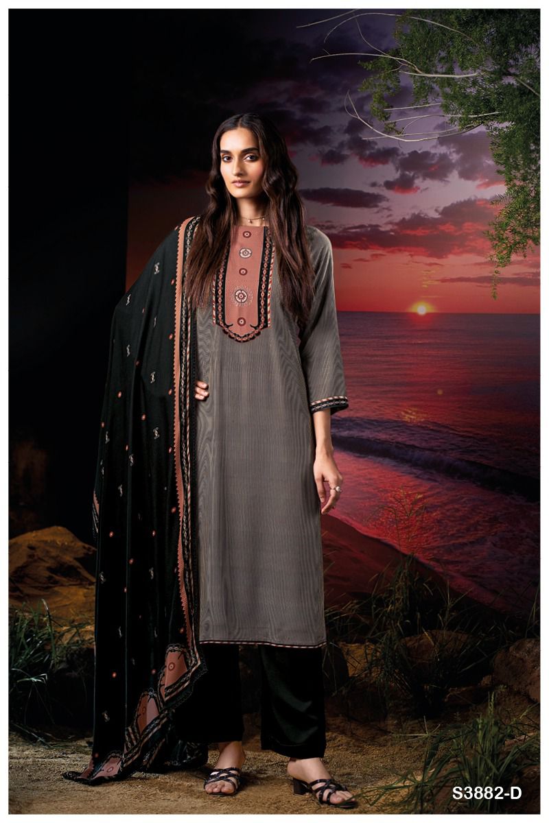 Ganga – Zarina 3882 Premium Pure Wool Pashmina