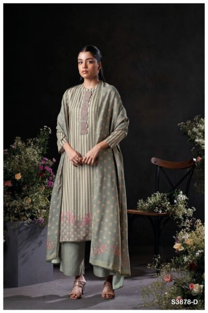 Ganga Latest Pashmina Suits Set
