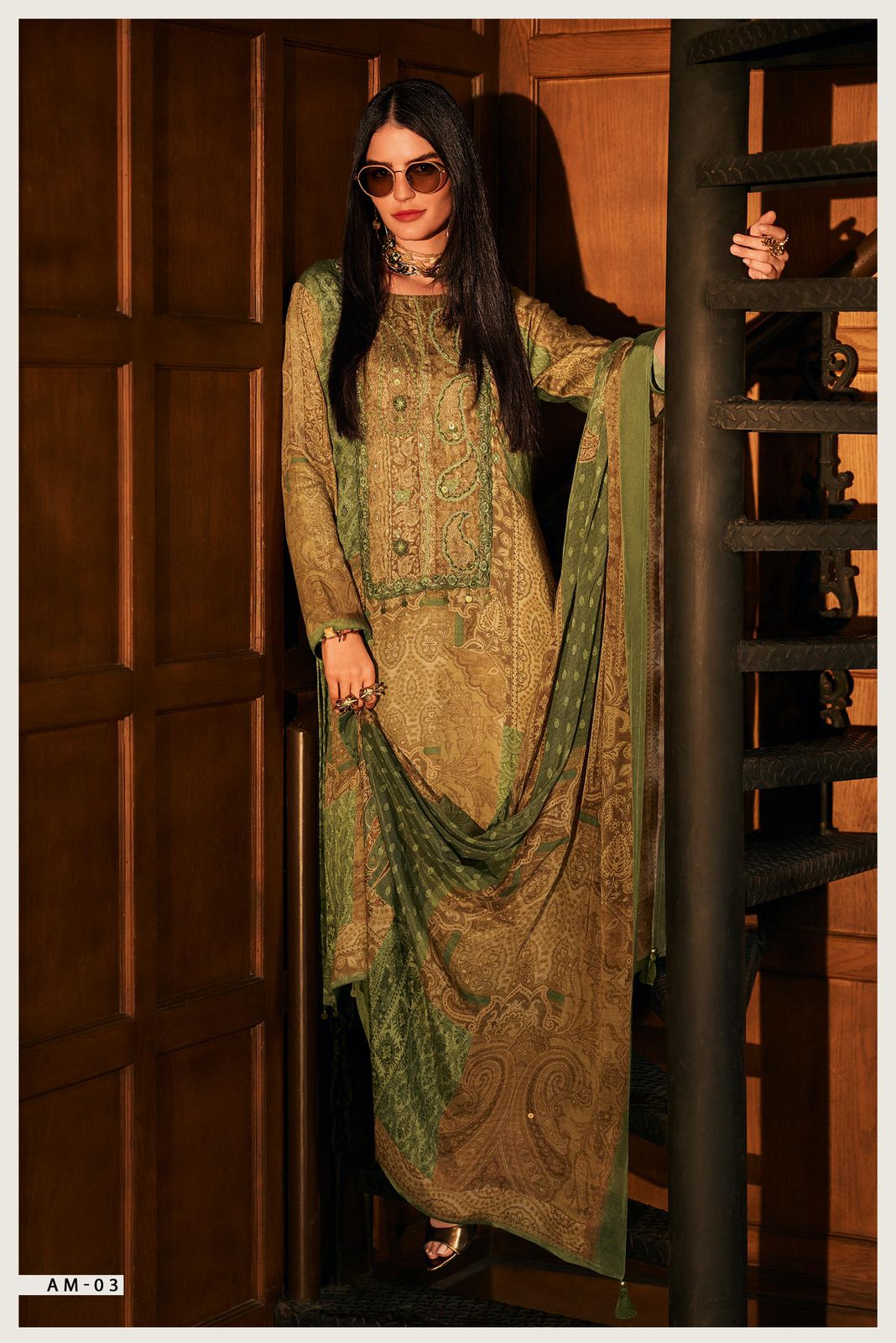 Varsha – Artisan Motifs | viscose Pashmina satin