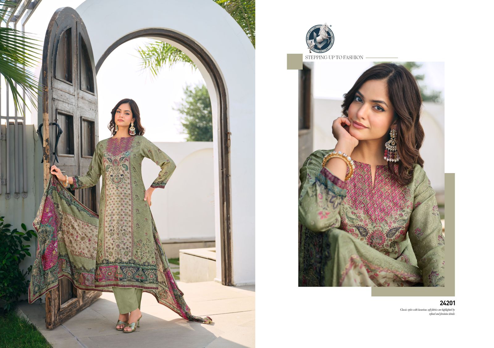 Vivek Parina Vol-27 | premium Bemberg Russian silk