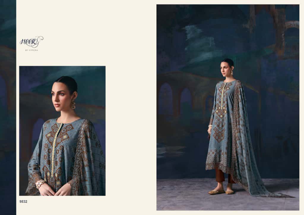 Kimora Heer Romance – Pure Pashmina Digital Printed Suit