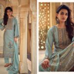 Kesar Shimmer Suit Set
