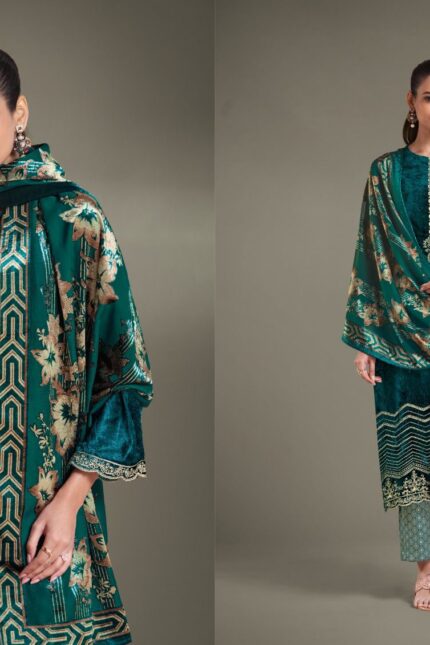 Omtex Ritha Embroidered Suit