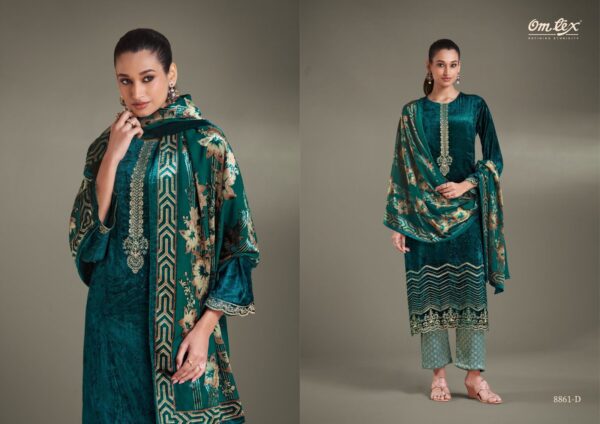 Omtex Ritha Embroidered Suit