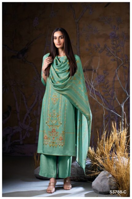 Ganga Aralyn Pashmina Suit