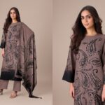 Omtex Olive Pashmina Suit Set